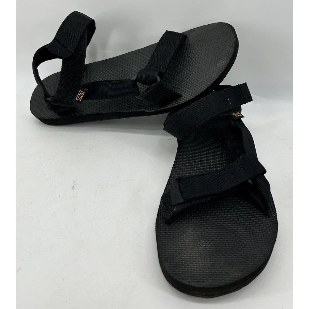 Teva Original Universal Urban Sandals Black Hook And Loop Men's Size 12